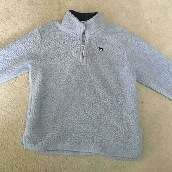Rare VS PINK Fuzzy quarter zip - Picture 1 of 2